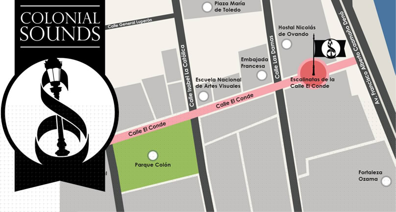 Mapa Colonial sounds 2013